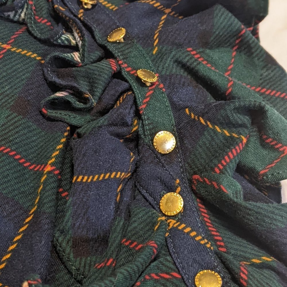Plaid Ruffle Front Blouse - RALPH LAUREN